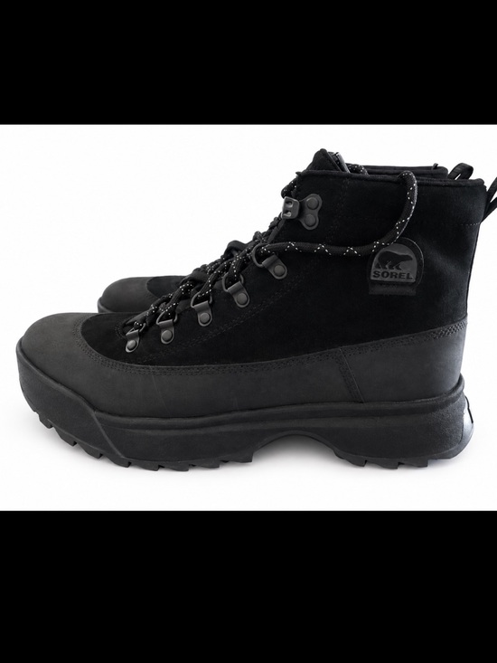 NEW SOREL Men\'s Scout 87 Pro Plus waterproof Round Toe boots Shoes size 12 black